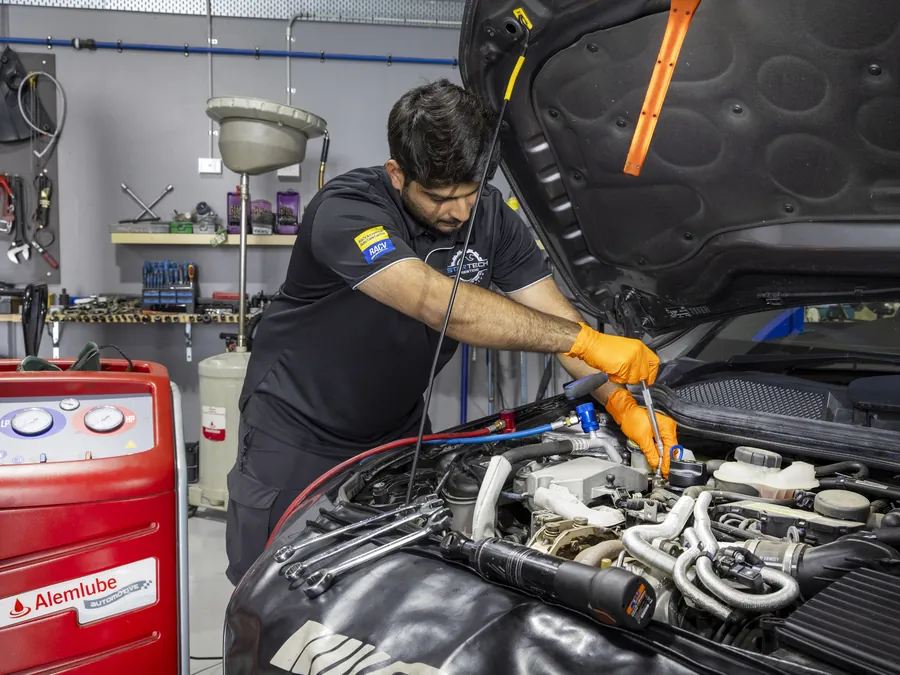 Engine bay servicing