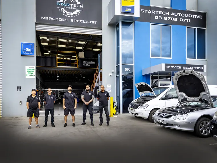 The StarTech Prestige team at the Cranbourne West workshop